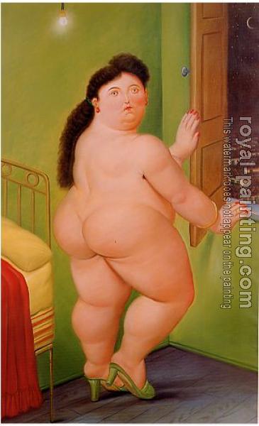 Fernando Botero : Woman in Front of The Window